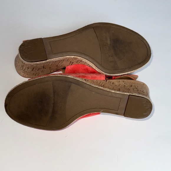 Franco Sarto Coral Suede Wedge Sandals - Picture 4 of 6